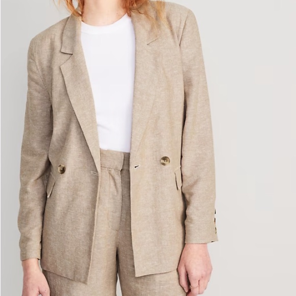 NWOT Old Navy Oversized Linen Blazer